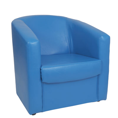 Fotoliu Tudor Imitatie Piele - Albastru 21898
