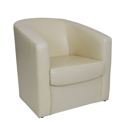 Fotoliu Tudor Imitatie Piele - Crem 21834
