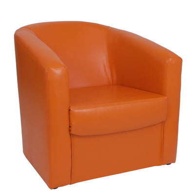 Fotoliu Tudor Imitatie Piele - Portocaliu 21895