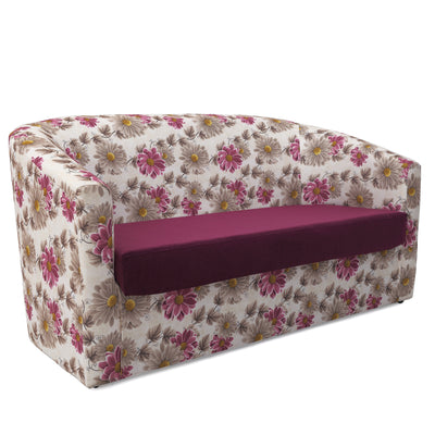 Canapea Tudor Stofa - Bicolor - Flori Mov/Mov- Ck24/K5