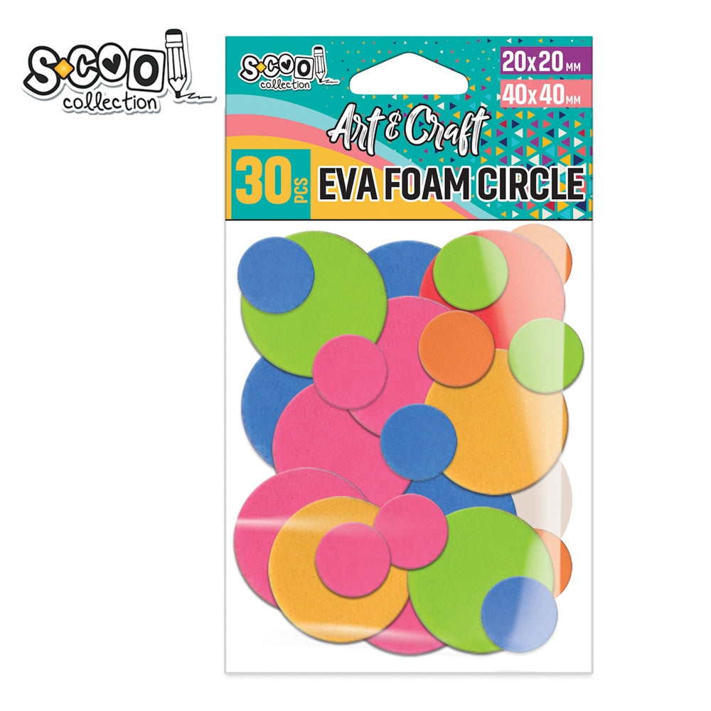Accesorii craft, cercuri spuma EVA, 30 buc/set - S-COOL