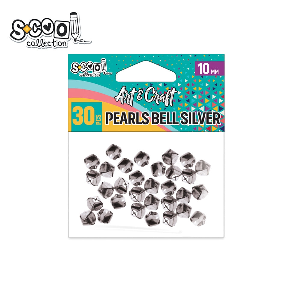 Accesorii craft, clopotei argintii, 30 buc/set - S-COOL