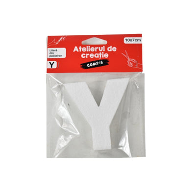 Accesorii Craft, Litera Y Polistiren, 10 Cm - Compas