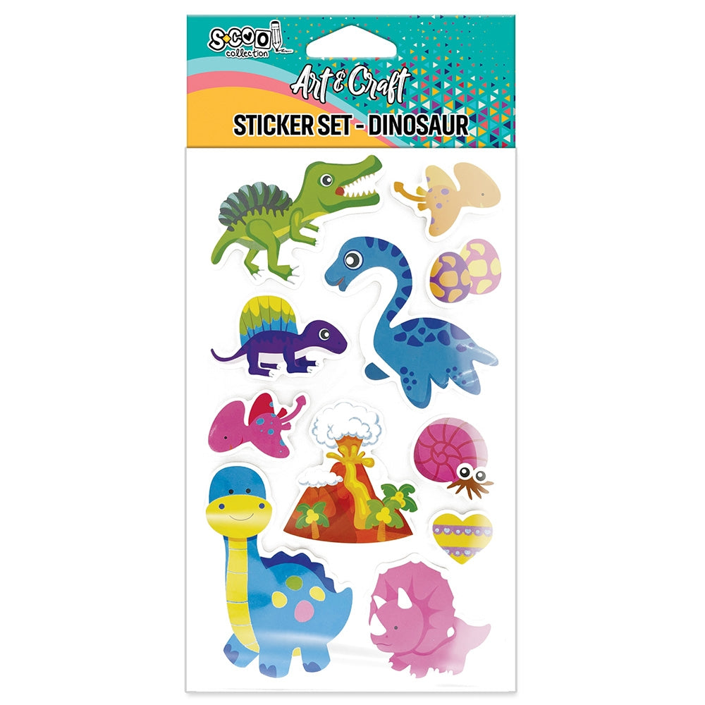 Accesorii Craft, Stickere 3D, Dinozauri - S-Cool
