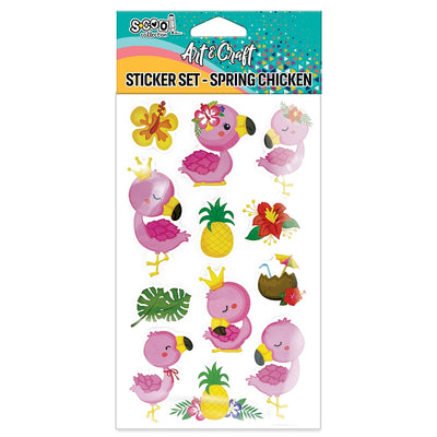 Accesorii Craft, Stickere 3D, Flamingo - S-Cool