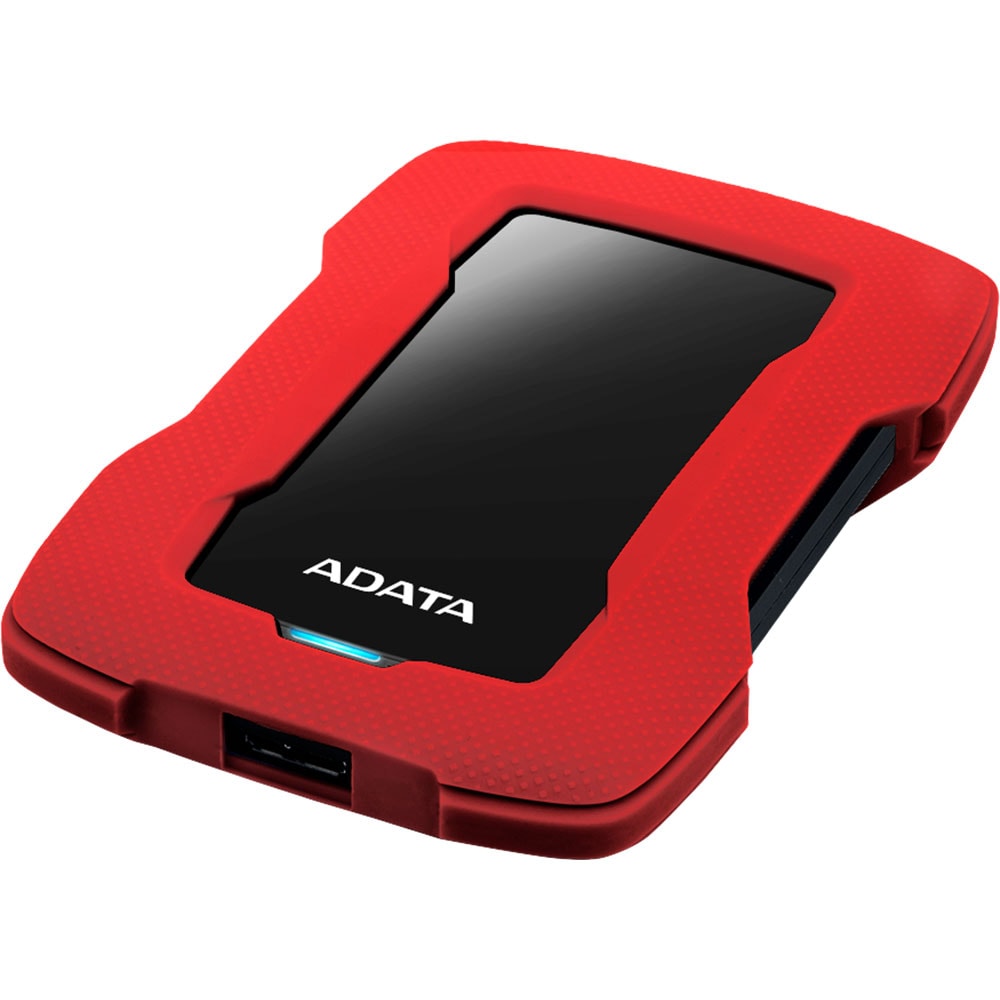 Hard Disk extern ADATA HD330, 2TB, USB 3.2, rosu