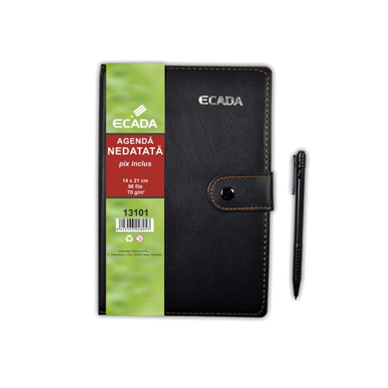 Agenda cu pix 14x21cm ECADA