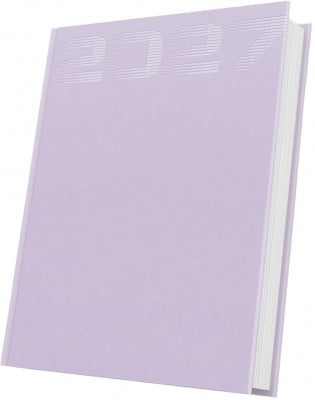 Agenda datata 2027 Herlitz Premium Deluxe Noto, A5, 352 pagini, coperta din piele sintetica, culoare lila pastel