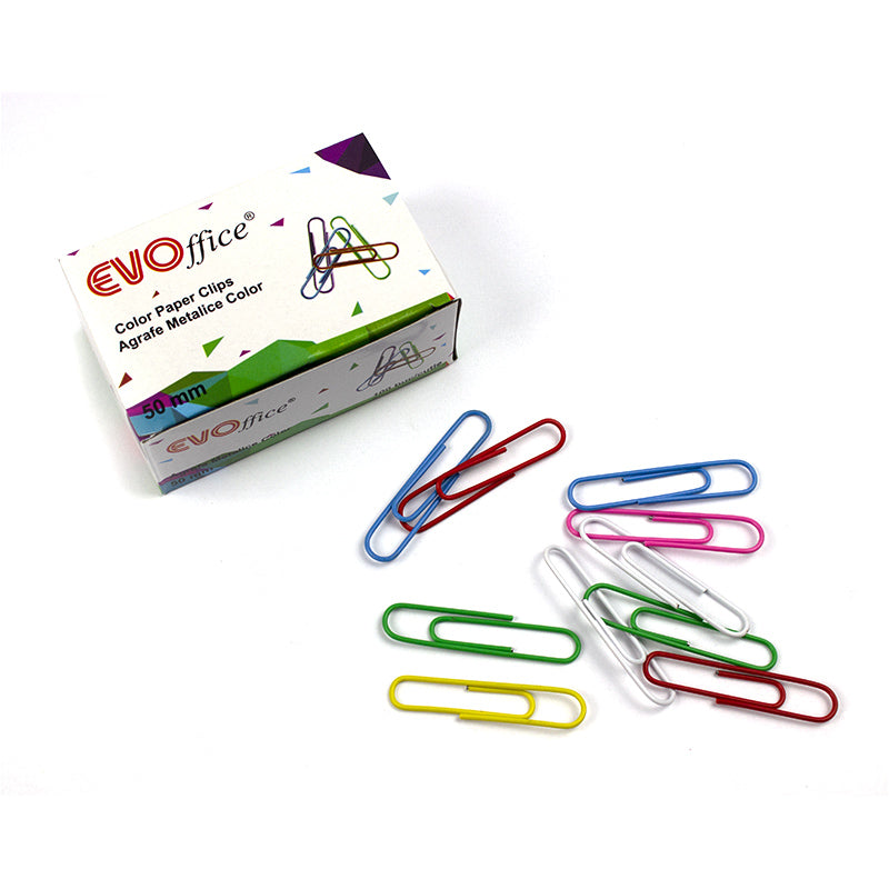 Agrafe Color 50Mm 100 Buc/Cut Evoffice