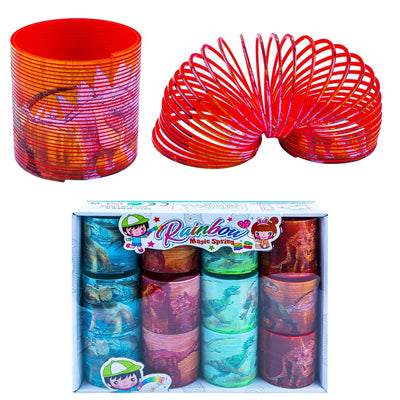 Arc Spiralat Curcubeu, Diametru 6,5 Cm, Dinozauri