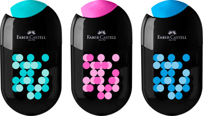 Ascutitoare Cu Radiera Two Tone Negru Cul Asortate 2022 Faber-Castell