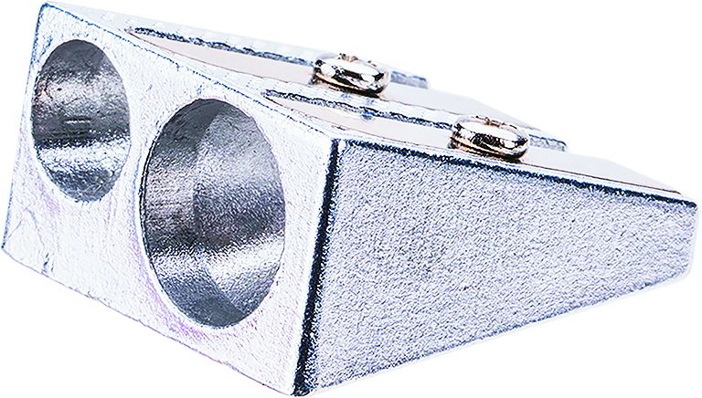 Ascutitoare metalica dubla Deli din aluminiu cu design ergonomic si lame de precizie anti-rupere mina