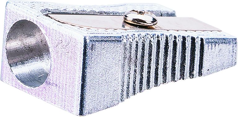 Ascutitoare metalica simpla Deli din aluminiu cu lama de precizie si design ergonomic anti-rupere mina
