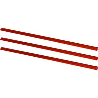 Baghete Plastic 4 Mm, 2-10 Pagini,100 Buc/Cutie Evoffice -Rosu