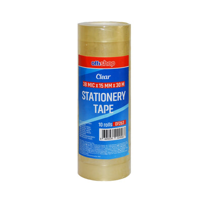 Banda Adeziva Transparenta, 15Mmx30Nx40Mic 10 Buc/Set - Offishop