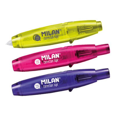 Banda corectoare Milan 1304912 cu mecanism retractabil 5mm x 6m pentru rescriere imediata si protectie banda