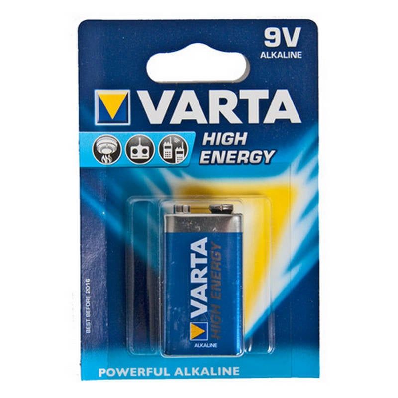 Baterie alcalina High Energy 9V, blister 1 buc