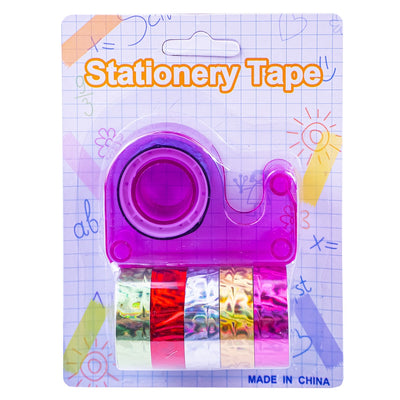 Benzi Adezive Color, 6 Buc/Set + Dispenser