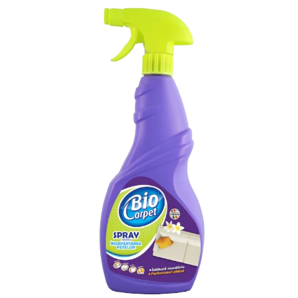 Solutie Indepartarea Petelor Spray Covoare Si Tapiterii Biocarpet 750 Ml