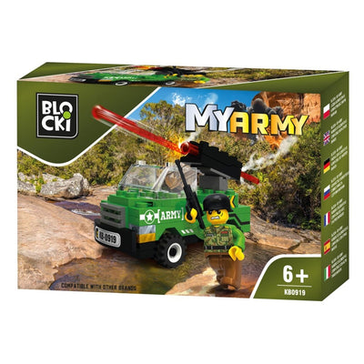 Blocki My Army, Masina Blindata Cu Tun