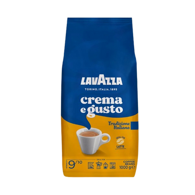 Pachet de cafea boabe Lavazza Crema e Gusto Tradizione Italiana 1kg pentru uz casnic