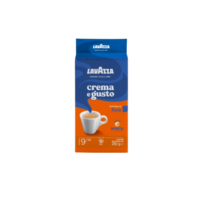 Pachet de cafea măcinată Lavazza Crema e Gusto Forte 250g cu intensitate 9 din 10