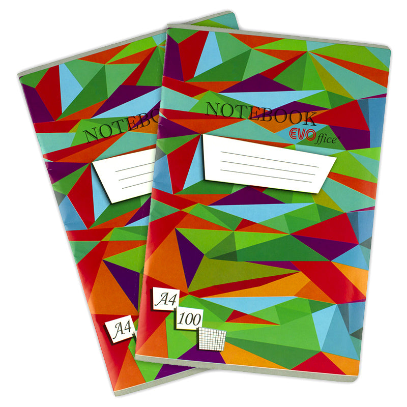 Caiet A4 100 File Coperta Policromie Matematica Evoffice