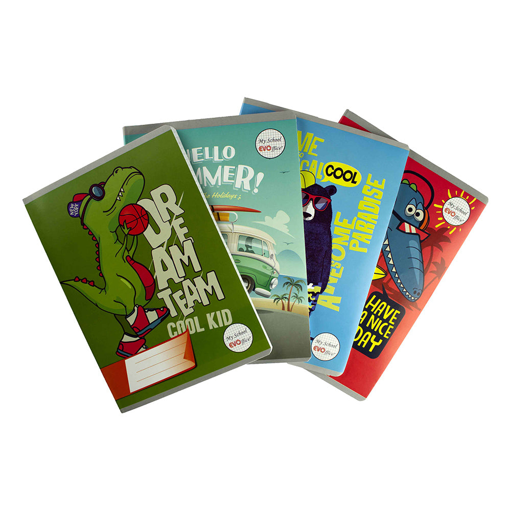 Caiet A5 48 File Coperta Policromie School Matematica Evoffice