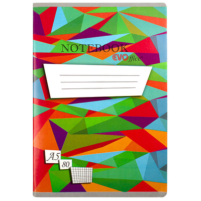 Caiet A5 80 File Coperta Policromie Matematica Evoffice