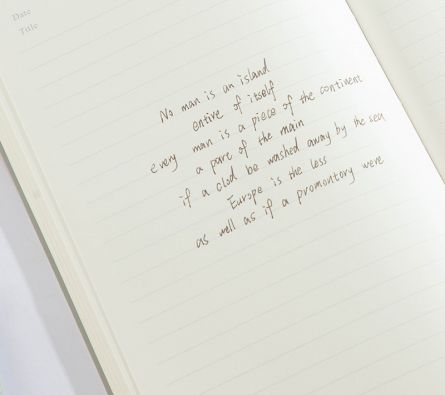 Notebook A5 96 file dictando coperta piele DELI