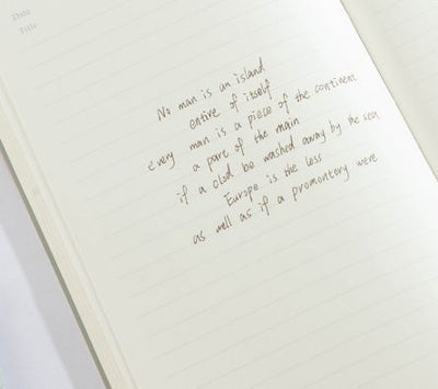 Notebook A5 96 file dictando coperta piele DELI