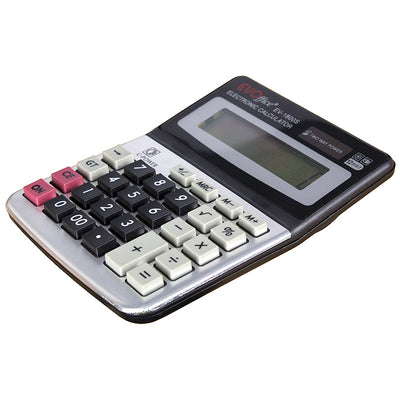 Calculator 12 Dgt, 11*14.5 Cm, Front Metalic Evoffice