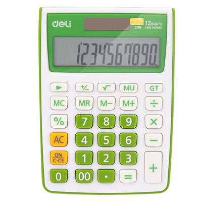 Calculator Birou 12Dig Alb-Verde 1238 Deli