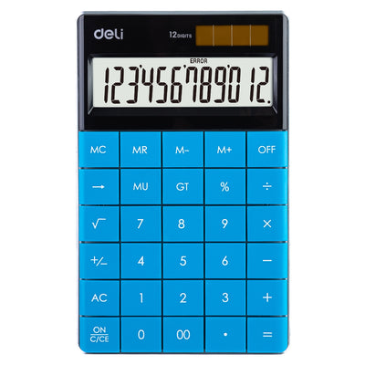Calculator Birou 12Dig Modern Albastru Deli