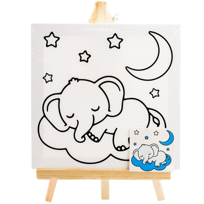 Canvas Predesenat, 20X20 Cm, Cu Sevalet Si Accesorii