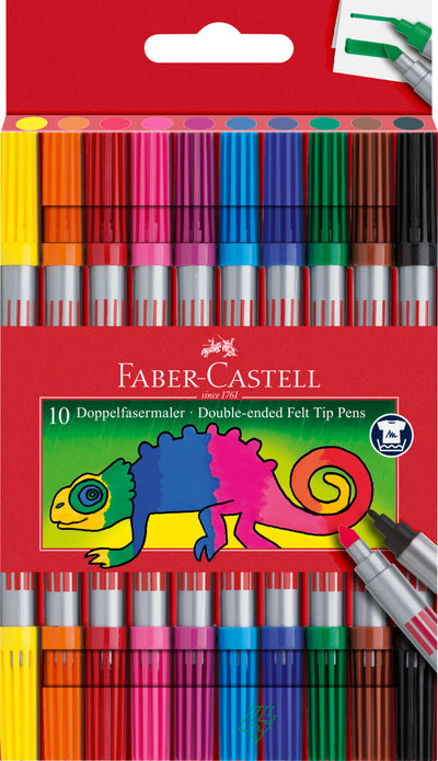 Carioca 10 Culori 2 Capete Faber-Castell