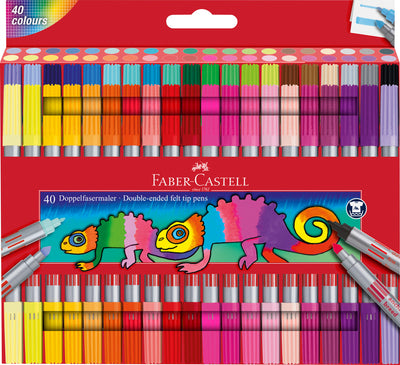 Carioca 40 Culori 2 Capete Faber-Castell
