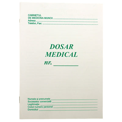 Carnet Dosar Medical A5