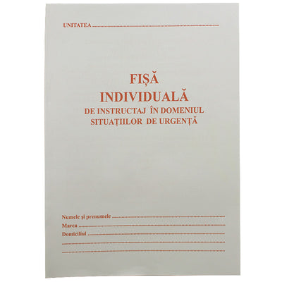 Carnet Situatii Urgenta A5