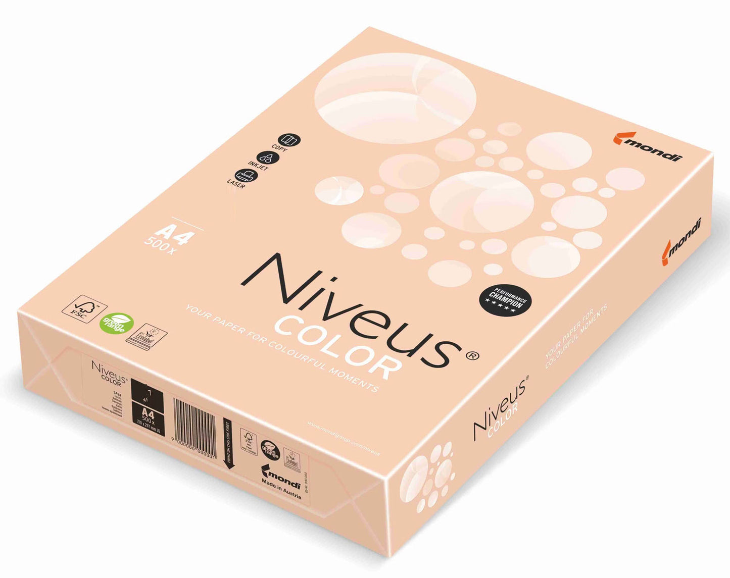 Carton Copiator A4 Salmon Pal 160G 250/Top Sa24 Niveus