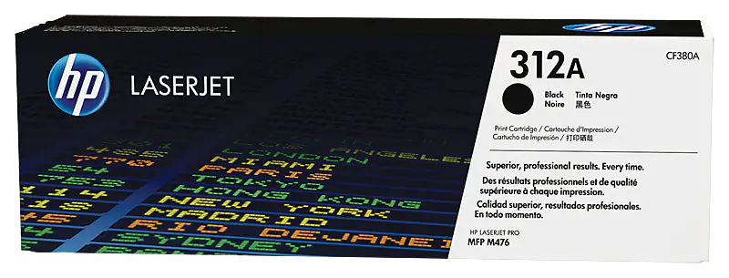 Toner original HP 312A (CF380A) negru (Black), 2280 pagini