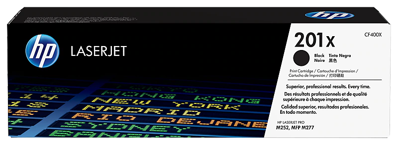 Toner original HP 201X (CF400X) negru (Black), 2.8K pagini