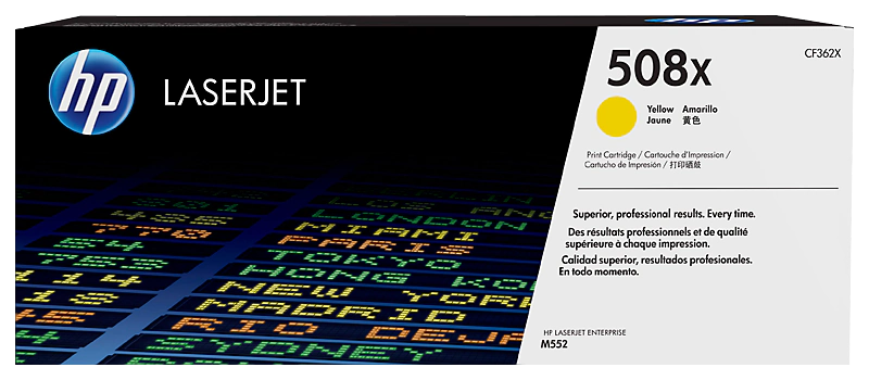 Toner HP 508X (CF362X), galben (Yellow), original, 9500 pagini