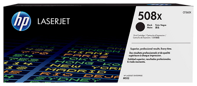 Toner HP 508X (CF360X), negru (black), original, 12.500 pagini