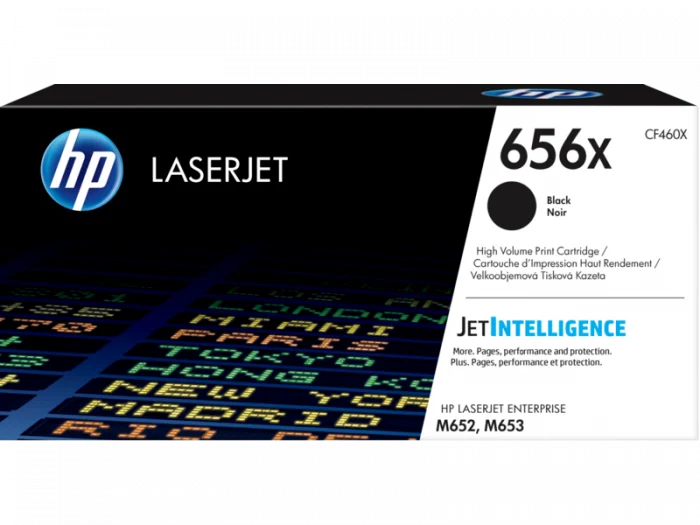 Toner HP 656X (CF460X), negru (black), original, 27000 pagini