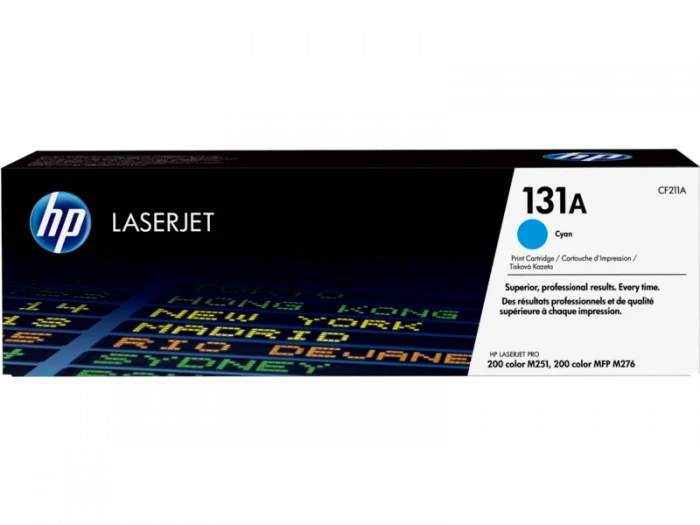 Toner original HP 131A (CF211A) albastru (Cyan), 1800 pagini