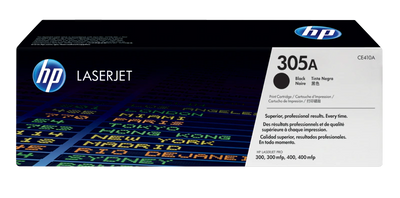 Toner original HP 305A (CE410A) negru (Black), 2200 pagini