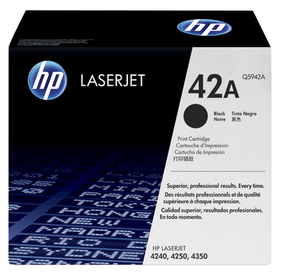Toner HP 42A (Q5942A), negru (black), original, 10.000 pagini