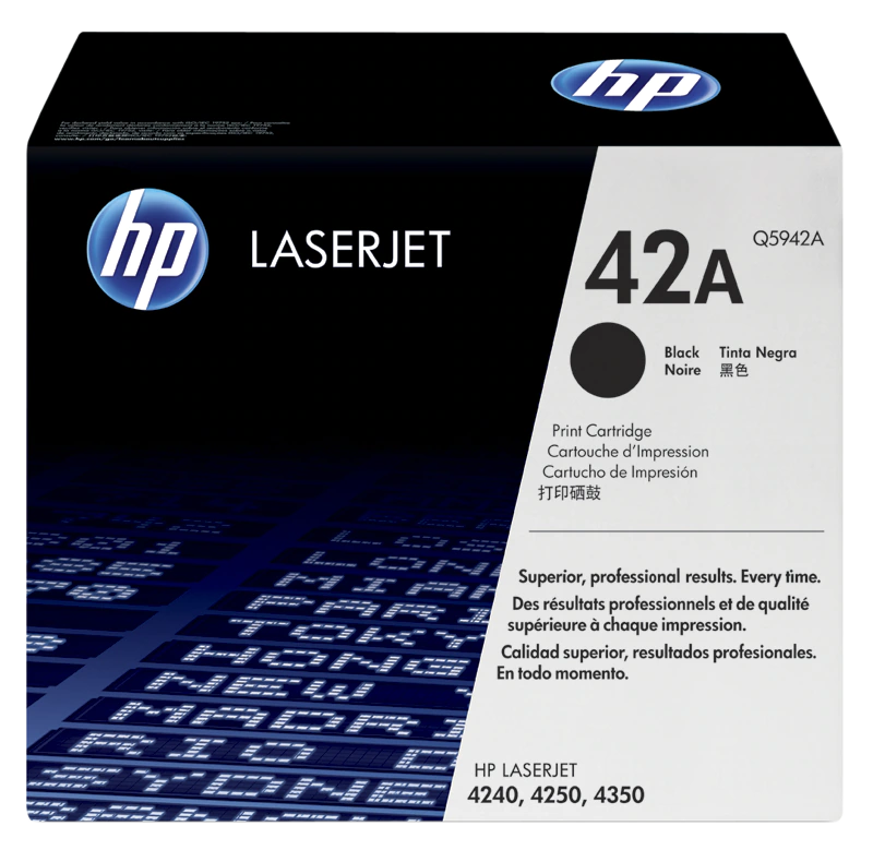 Toner HP 42A (Q5942A), negru (black), original, 10.000 pagini