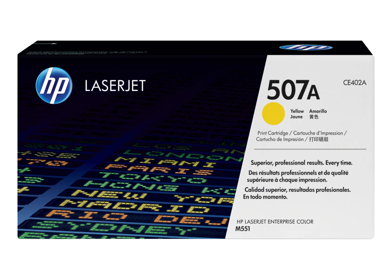 Toner HP 507A (CE402A), galben (Yellow), original, 6000 pagini